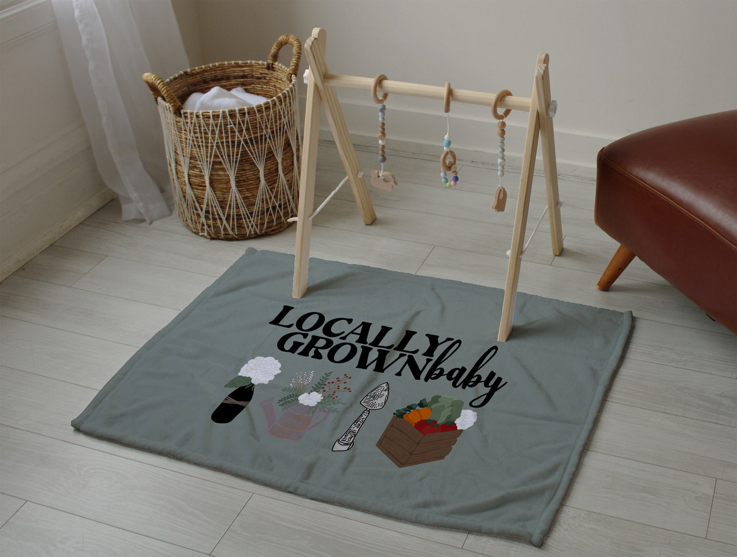 Playmat Blankie Mock Up, Realistic 30x20 Minky Blanket Mockup for Photochop and Procreate