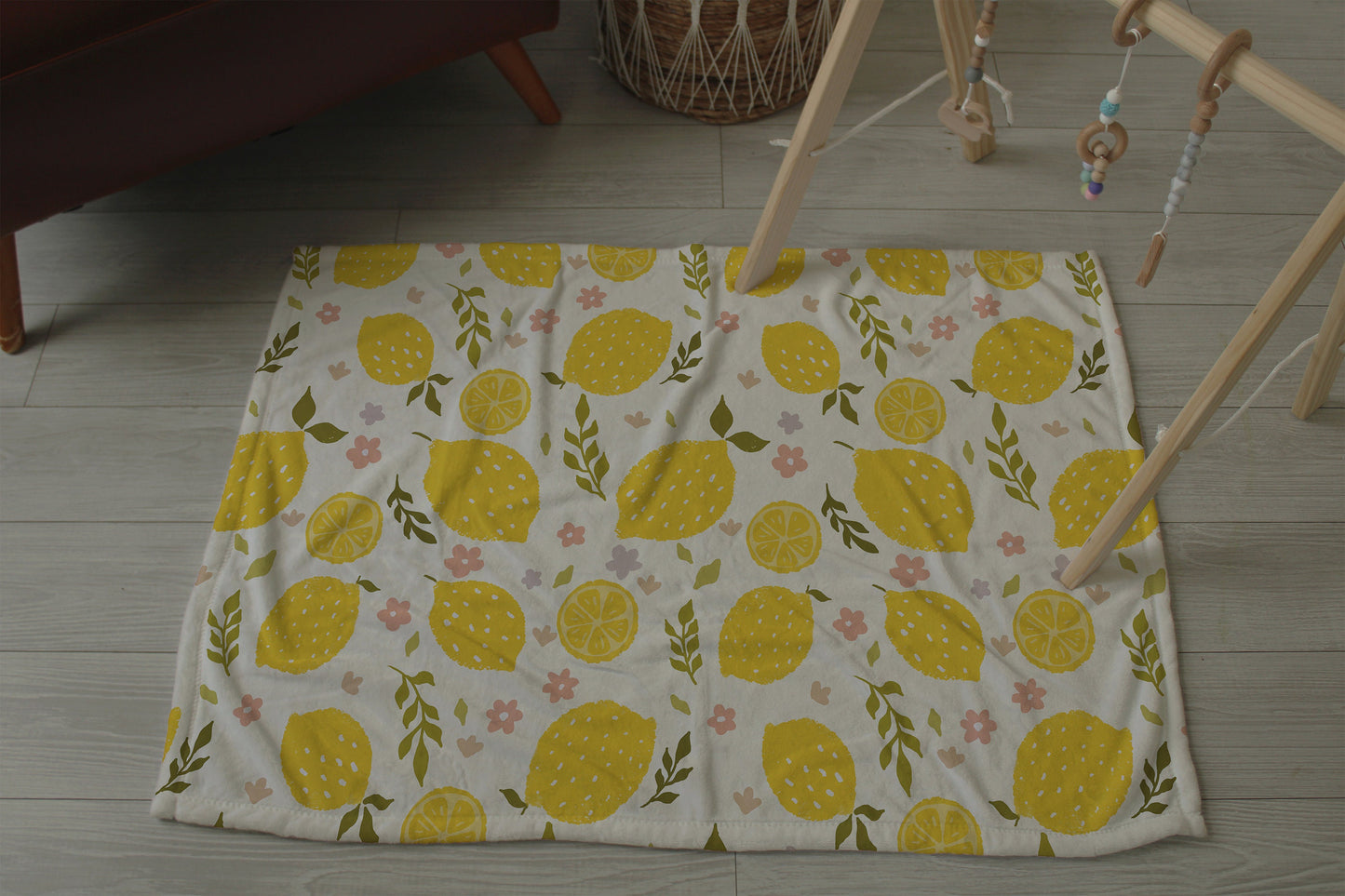 Playmat Blanket Mock Up, Realistic 30x20 Minky Blanket Mockup for Photoshop and Procreate