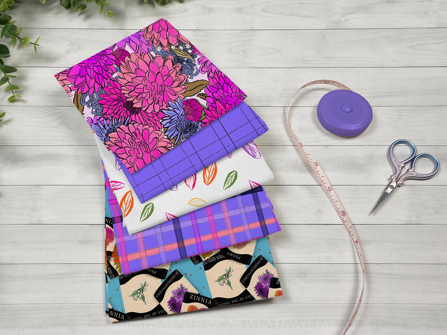 Fat Quarter Folded Fabric Mock-ups, Realistic Mockup for Photoshop and Procreate