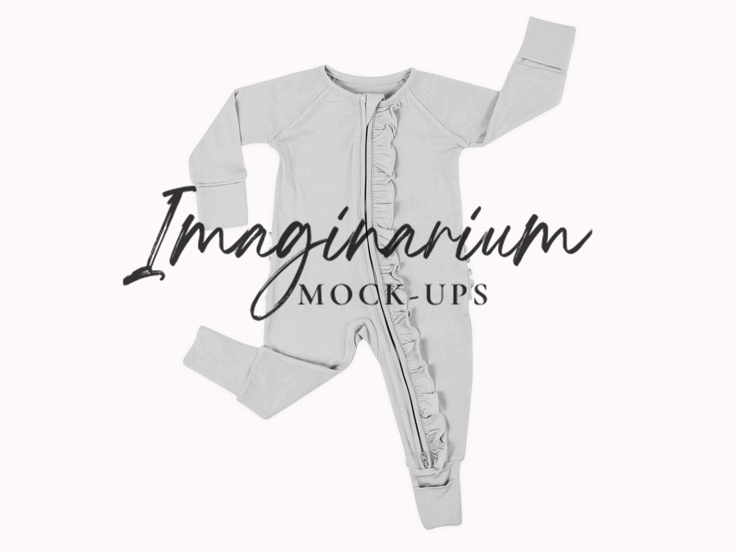 Ruffle Zipper Pajama Sleeper Mock Up, Realistic Mockup for Photoshop and Procreate