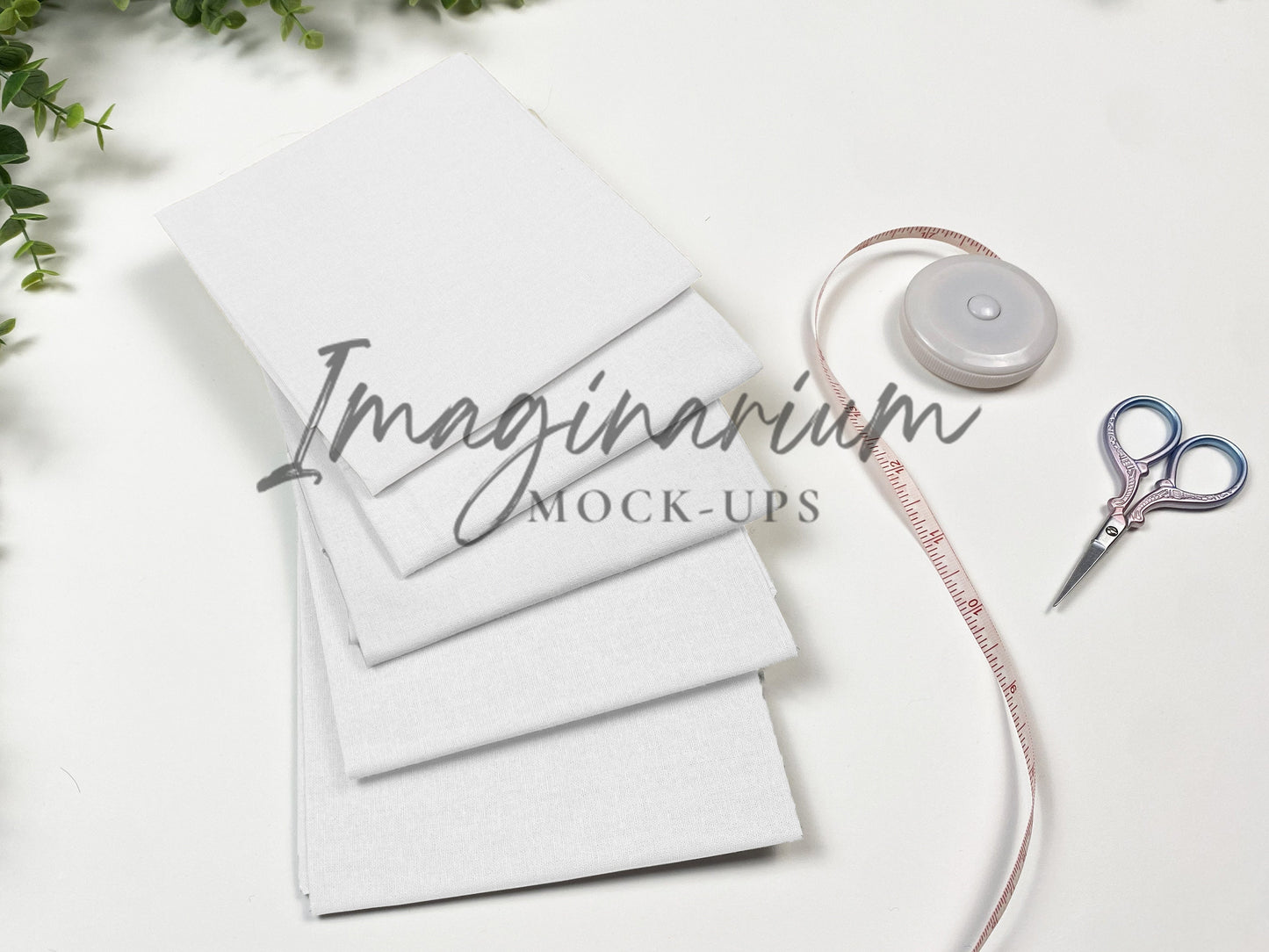 Fat Quarter Folded Fabric Mock-ups, Realistic Mockup for Photoshop and Procreate
