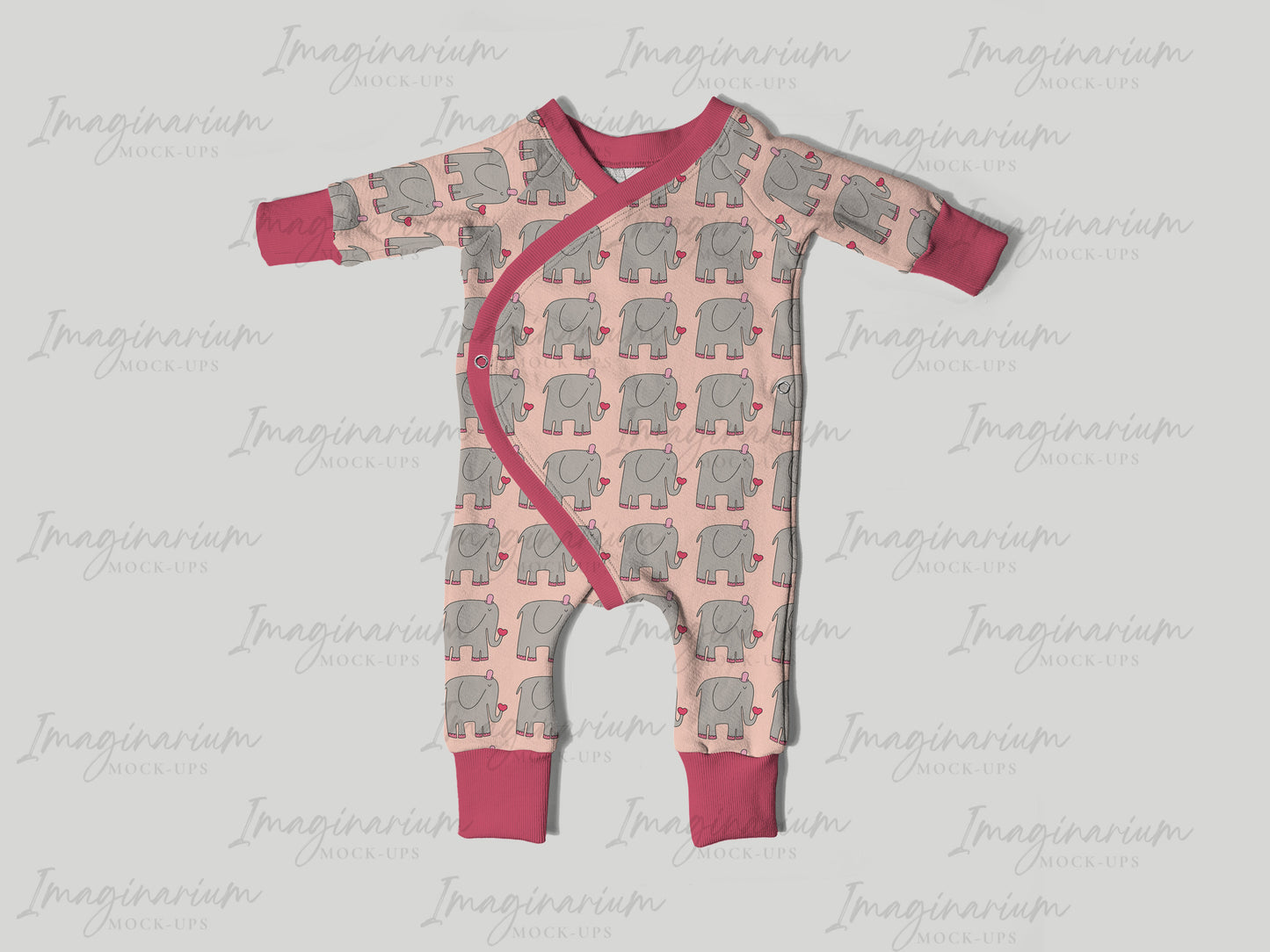 Baby East Romper Mock Up, Realistic Clothing Mockup for Photoshop and Procreate