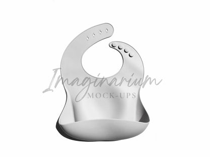 Silicone Catch All Bib Mock Up, Realistic Baby Bib Mockup for Photoshop and Procreate