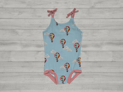 Brielle Tie Strap Romper Mock Up, Realistic Clothing Mockup for Photoshop and Procreate