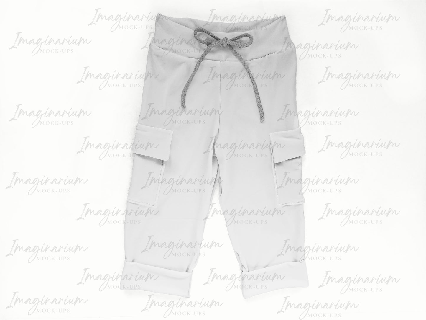 Wild Wide Leg Cargo Pants Mock Up, Realistic Clothing Mock-up for Photoshop and Procreate