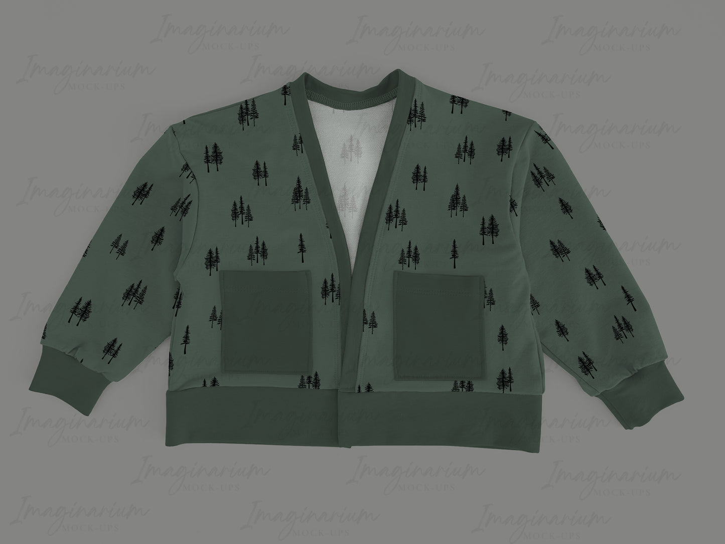 Chunky Cardigan Sweater Mockup, Realistic Mock Up for Photoshop and Procreate