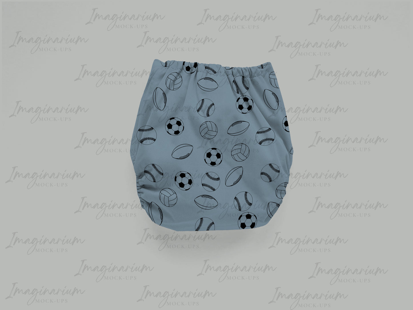 Cloth Diaper Back View Mock Up, Realistic Mockup for Photoshop and Procreate