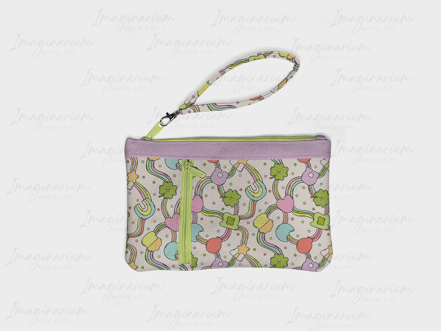 Zippered Clutch Mock Up, Realistic Purse Mockup for Photoshop and Procreate