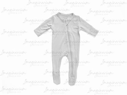 Zipper Sleeper Mock Up, Realistic Baby Pajama Mockup for Photoshop and Procreate