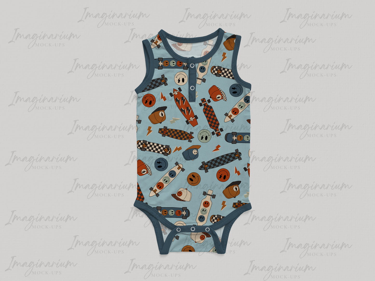 Tank Onsie Mock Up, Realistic Clothing Mockup for Photoshop and Procreate