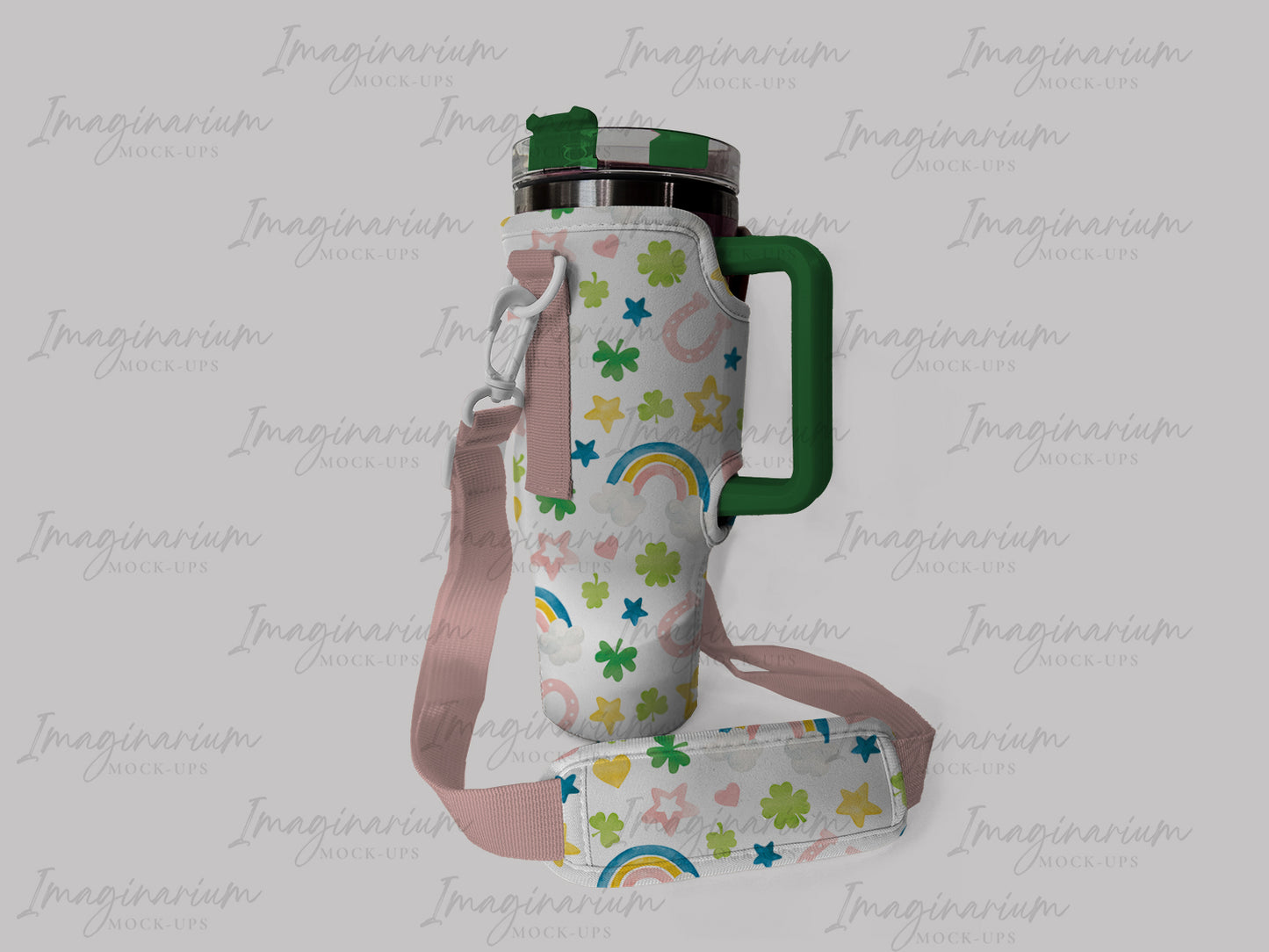 Cup Carrier Bag Mock Up, Cup Purse Mock-up, Realistic Mockup for Photoshop and Procreate