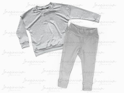 Long Sleeve Dolman and Leggings Pants Mock Up, Realistic Mockup for Photoshop and Procreate