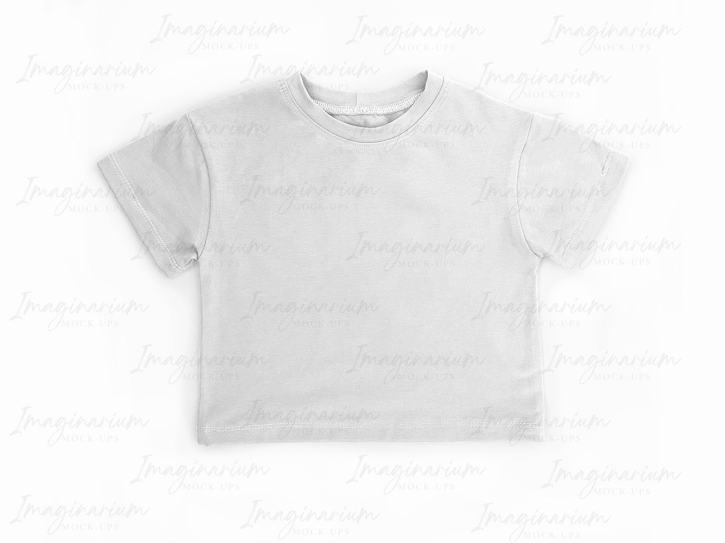 Gus + Steel Short Sleeve Cropped Drop Shoulder Tee Shirt Mockup, Realistic Clothing Mock Up for Photoshop and Procreate