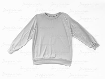 Gus + Steel The Boxy Long Sleeve Sweater Mockup, Realistic Clothing Mock Up for Photoshop and Procreate
