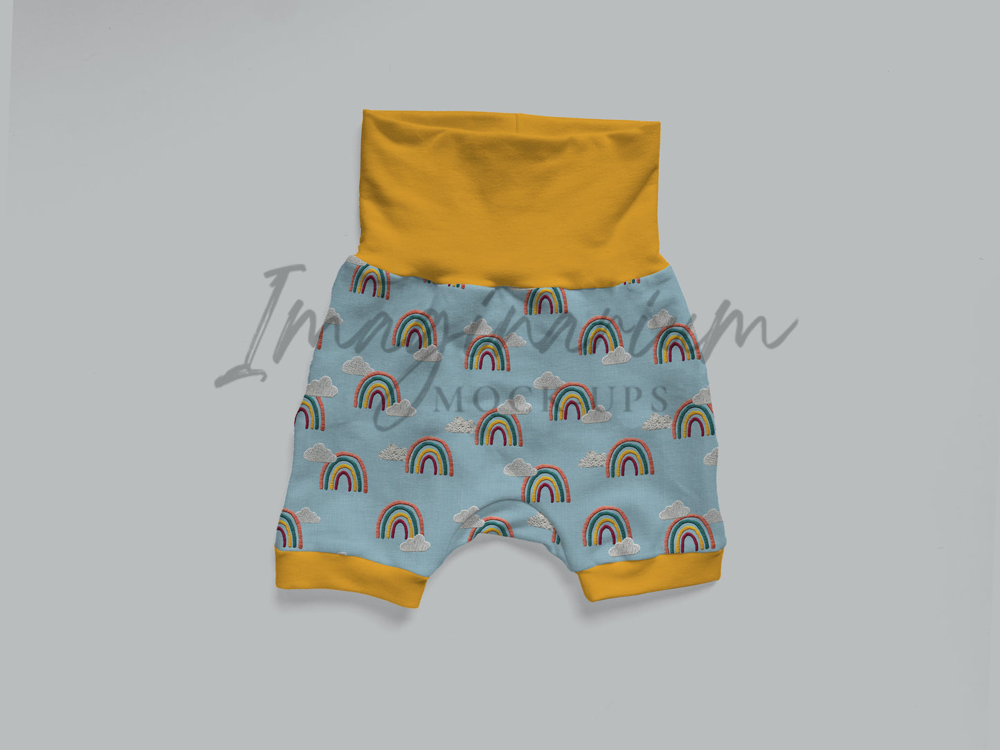 Grow With Me Jogger Shorts Mockup, Bunny Bottoms, Realistic Clothing Mock Up for Photoshop and Procreate