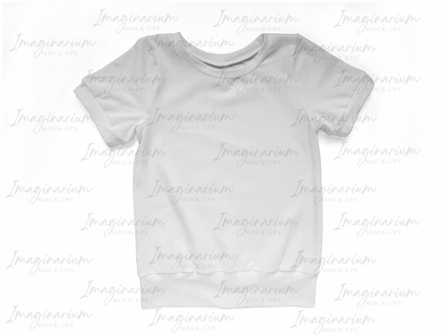 Grow Fonder Banded Short Sleeve Tee Mock Up, Realistic Clothing Mockup for Photoshop and Procreate