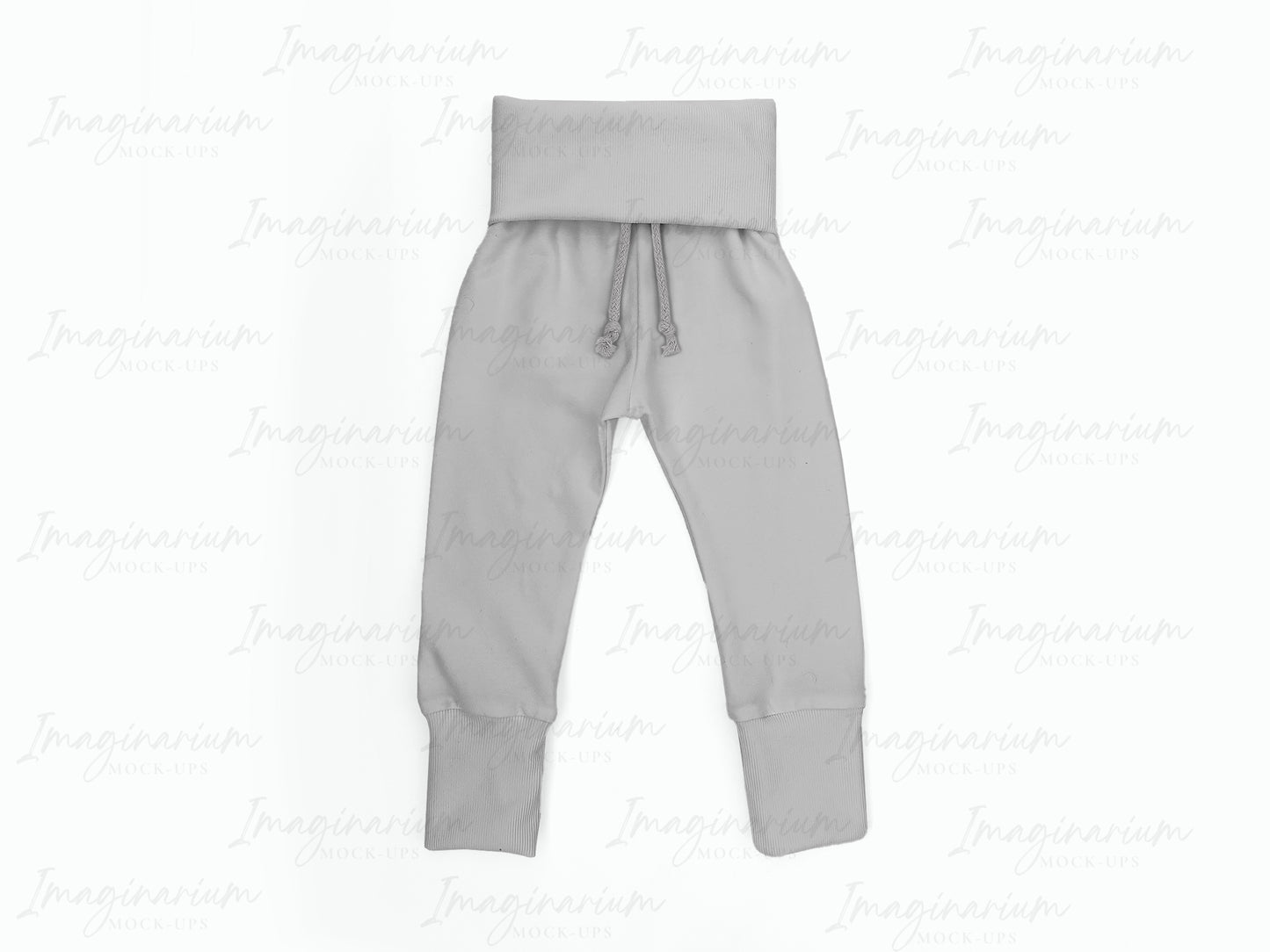 Lowland Lounge Sweats Mockup, Folded Fabric Waist Pants Mock Up, Realistic Clothing Mock-up for Photoshop and Procreate