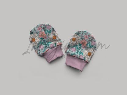 Baby Mitts Mock Up, Realistic Clothing Mockup for Procreate and Photoshop