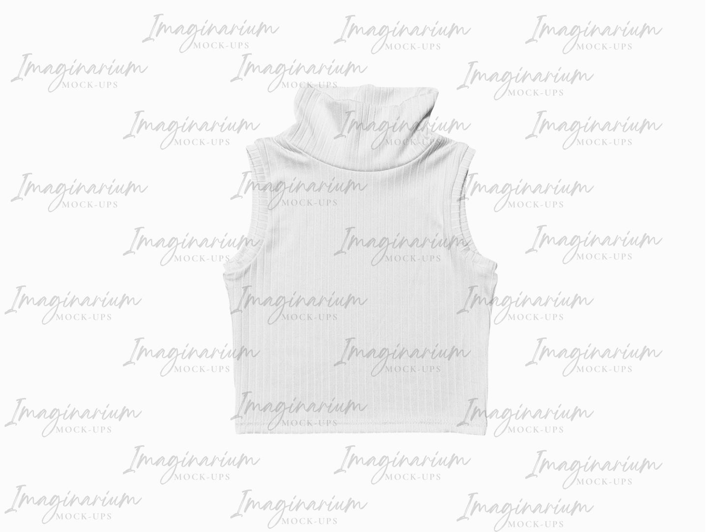 Mock Neck Tank Top Mock Up, Realistic Clothing Mockup for Photoshop and Procreate