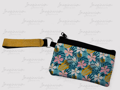 Sublimation Wristlet Keychain with Zippered Pouch Mock Up, Realistic Mockup for Photoshop and Procreate