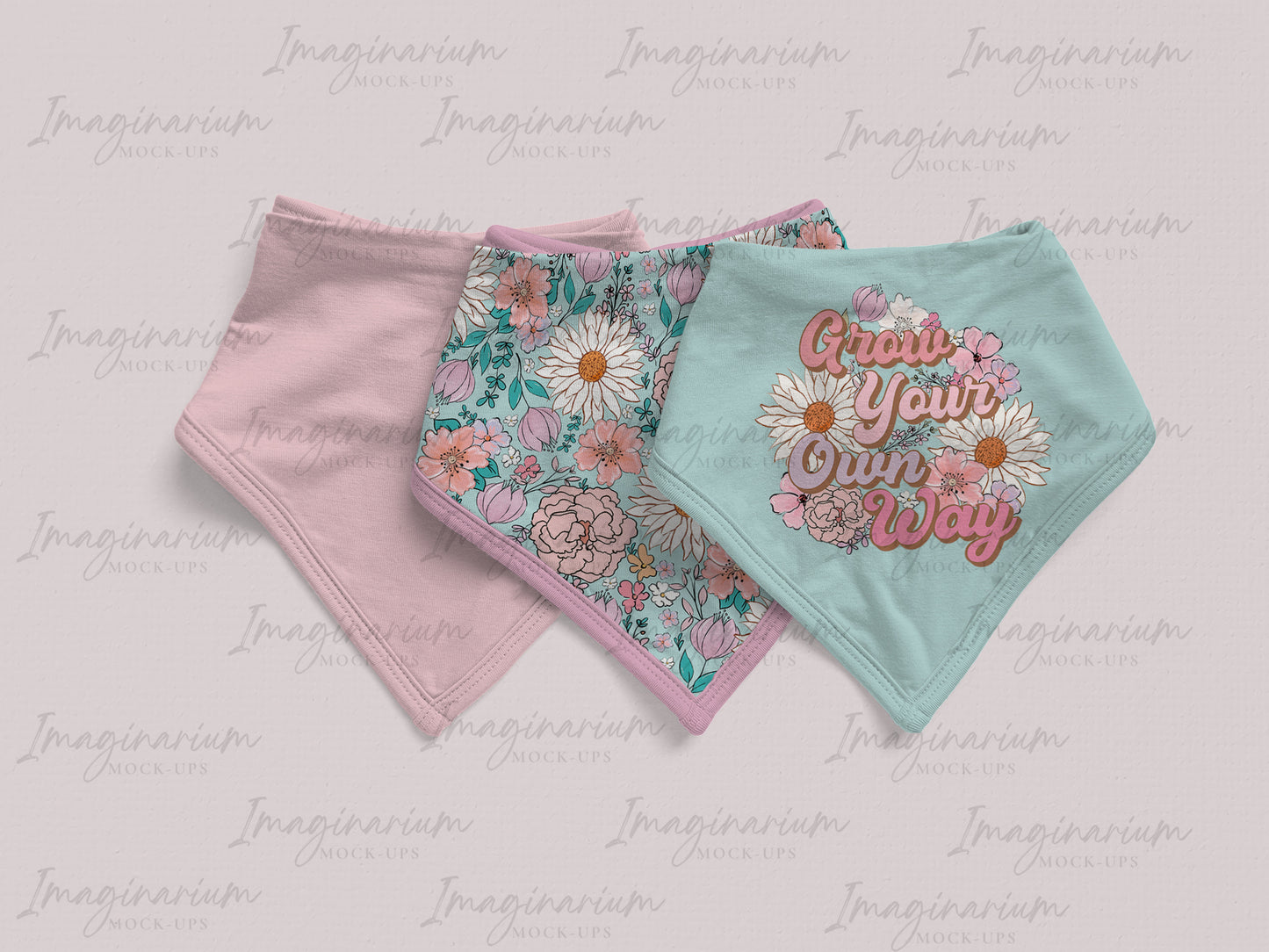 Bandana Bib BUNDLE Mock Up, Realistic Baby Bib Mockup for Photoshop and Procreate