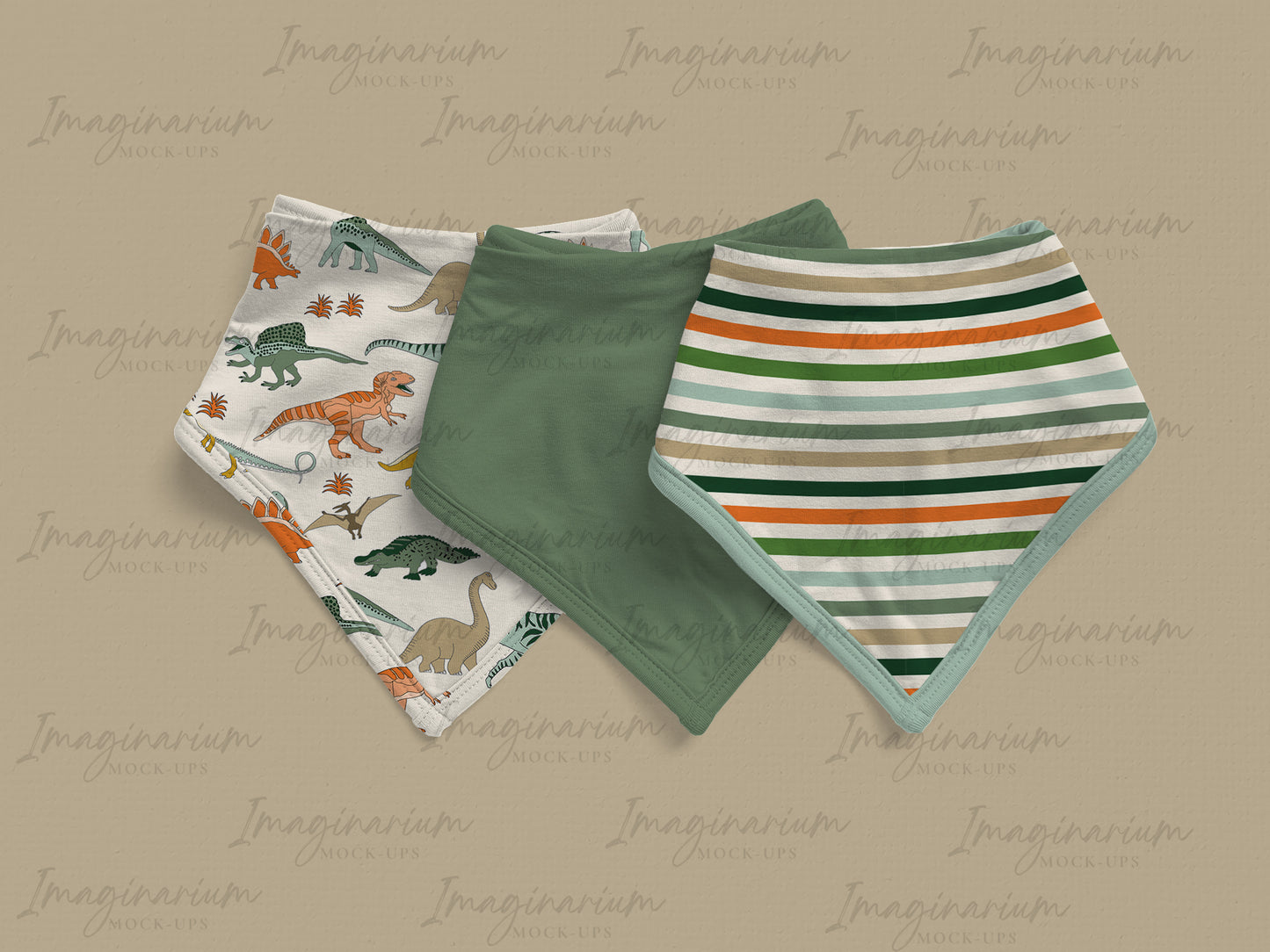 Bandana Bib BUNDLE Mock Up, Realistic Baby Bib Mockup for Photoshop and Procreate