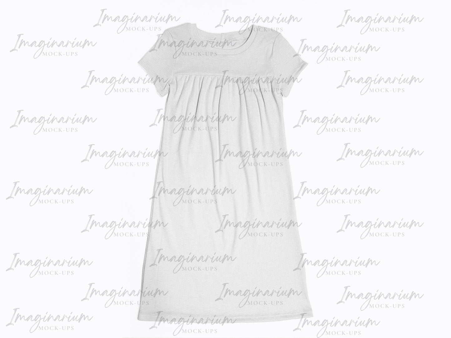 Winnie Short Sleeve Nightgown Mock Up, Realistic Mockup for Photoshop and Procreate