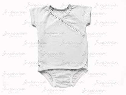 Baby Wrap Set Short Sleeve Top Mock-up, Realistic Clothing Mockup for Procreate and Photoshop