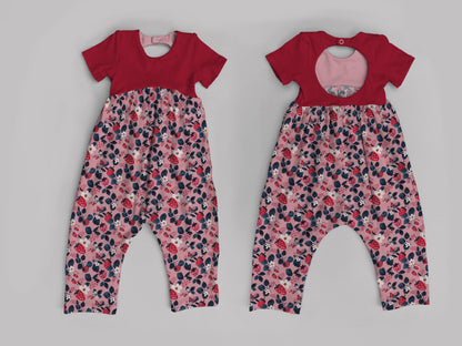 Pants Bubble Romper Mockup, Realistic Mock Up for Photoshop and Procreate