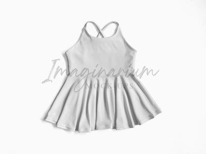 Cross Strap Back Brielle Peplum Mock Up, Realistic Clothing Mockup for Photoshop and Procreate