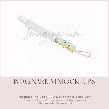 Pacifier Clips Binky Clip Dummy Clip Mockup, Realistic Mock Up for Procreate and Photoshop