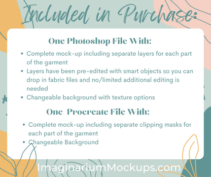 Bullet Bow Head Wrap Mock Up, Realistic Mockup for Photoshop and Procreate