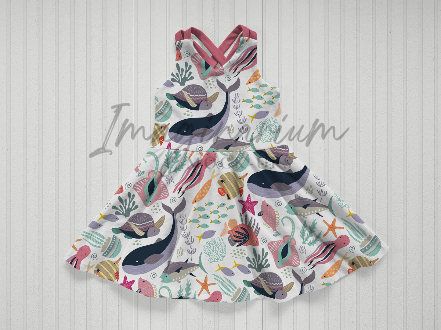 Tigerlily Multi Strap Dress Mock Up, Realistic Clothing Mockup for Photoshop and Procreate