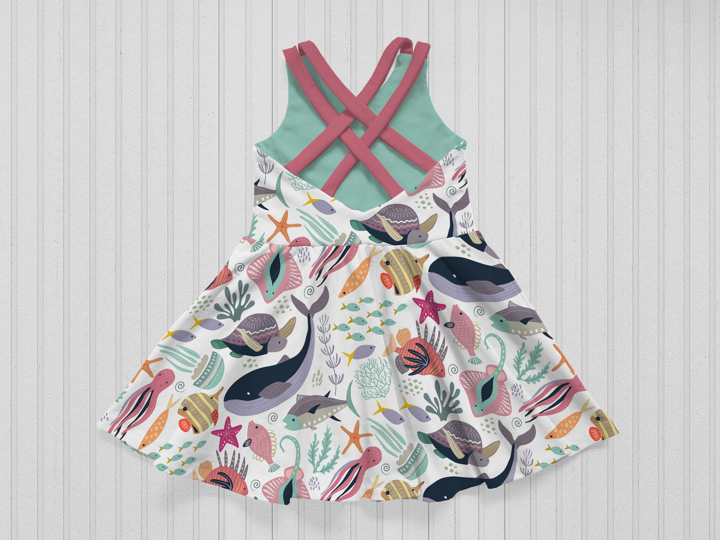 Tigerlily Multi Strap Dress Mock Up, Realistic Clothing Mockup for Photoshop and Procreate