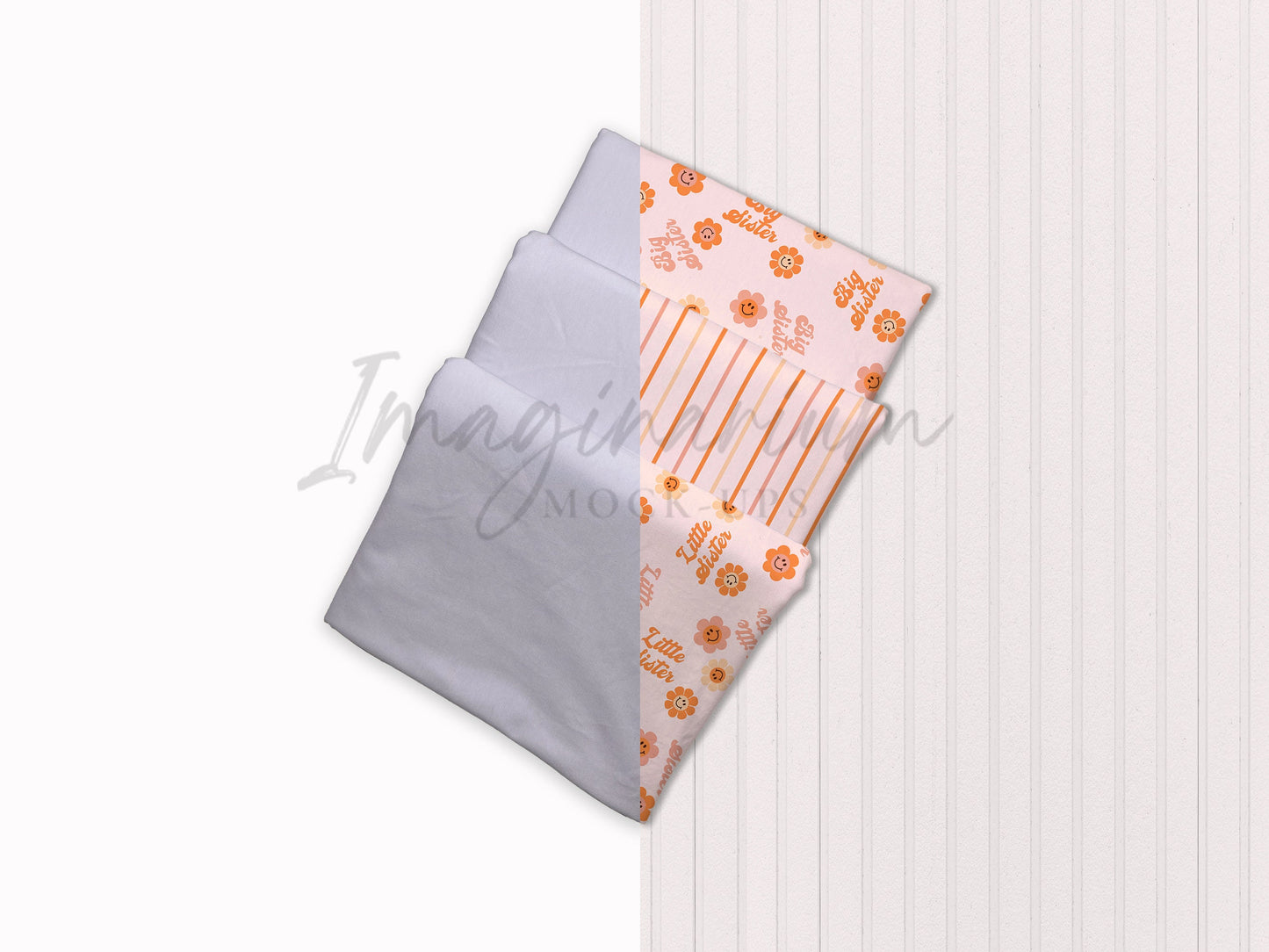 BUNDLE Customizable Folded Fabric Mock-ups, Realistic Mockup for Photoshop and Procreate
