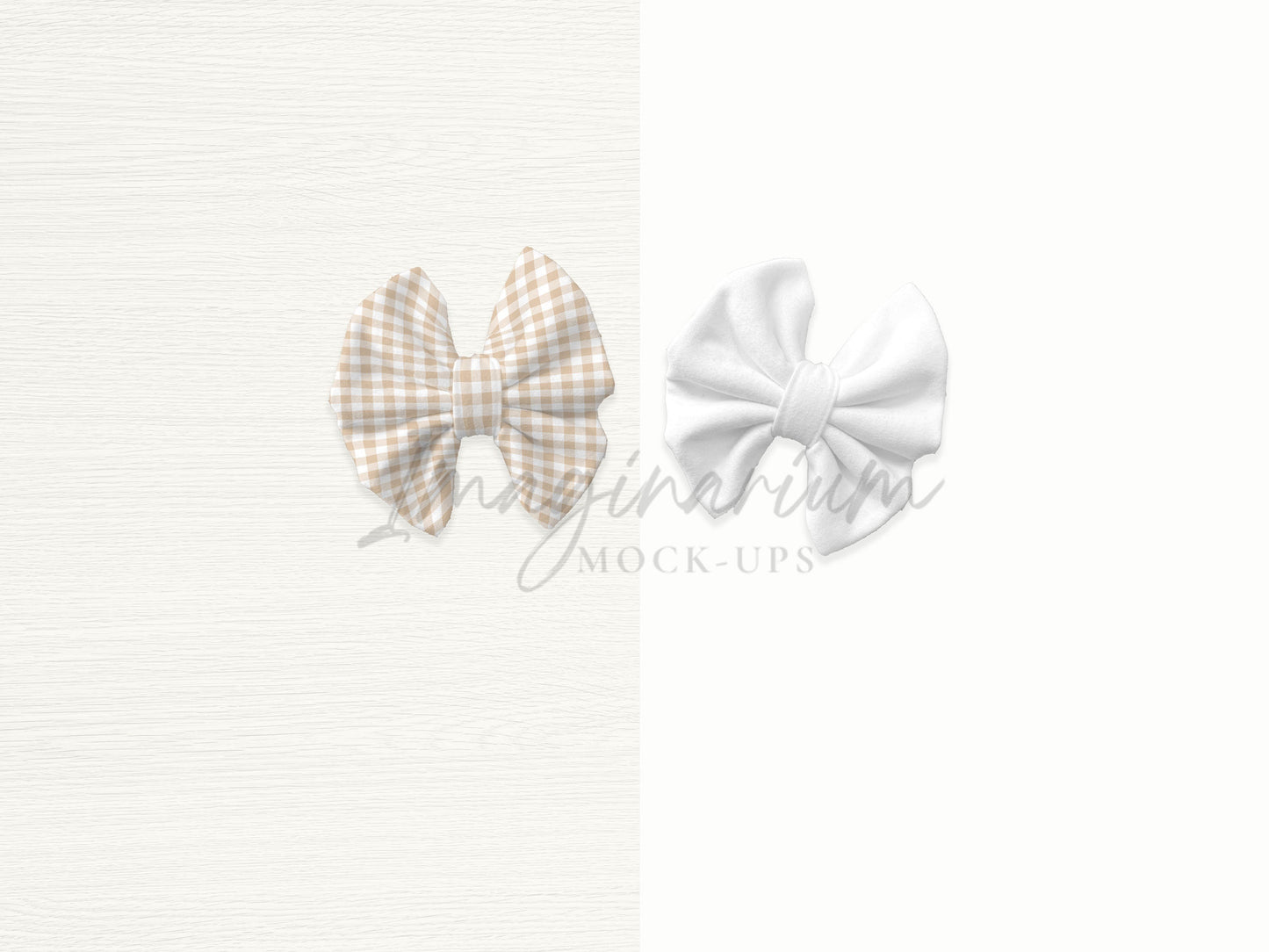 Small Piggie Bows Mock Up, Realistic Mockup for Photoshop and Procreate