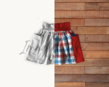 Pocket Skirt Mock Up, Realistic Mockup for Photoshop and Procreate