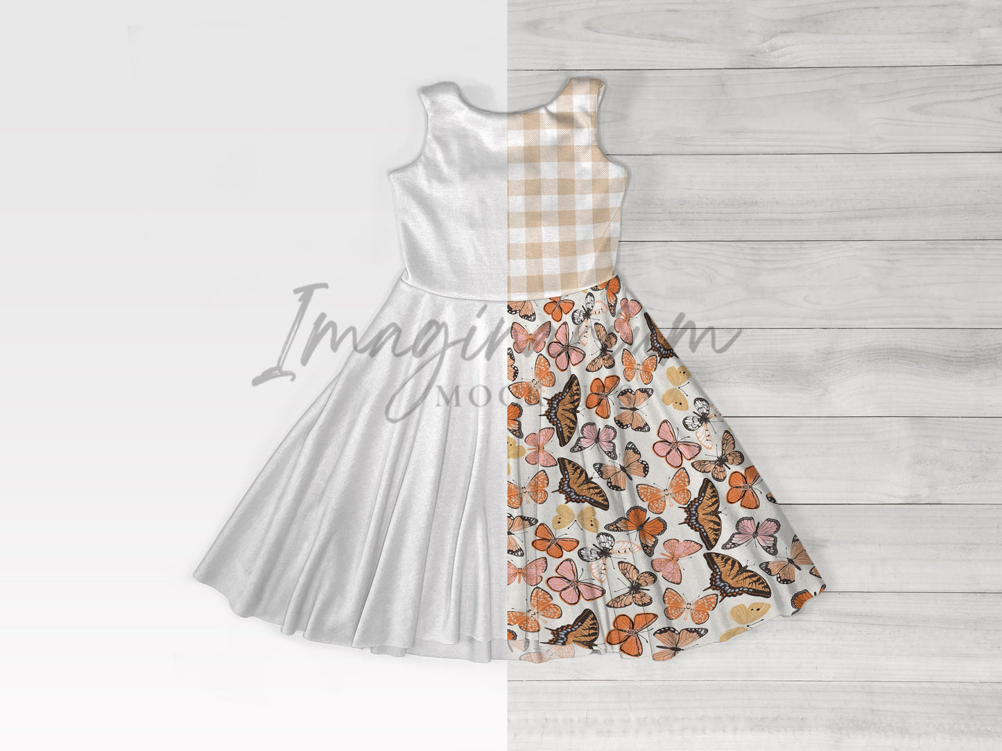 Grow With Me Summer Dress Mock Up, Realistic Clothing Mockup for Photoshop and Procreate