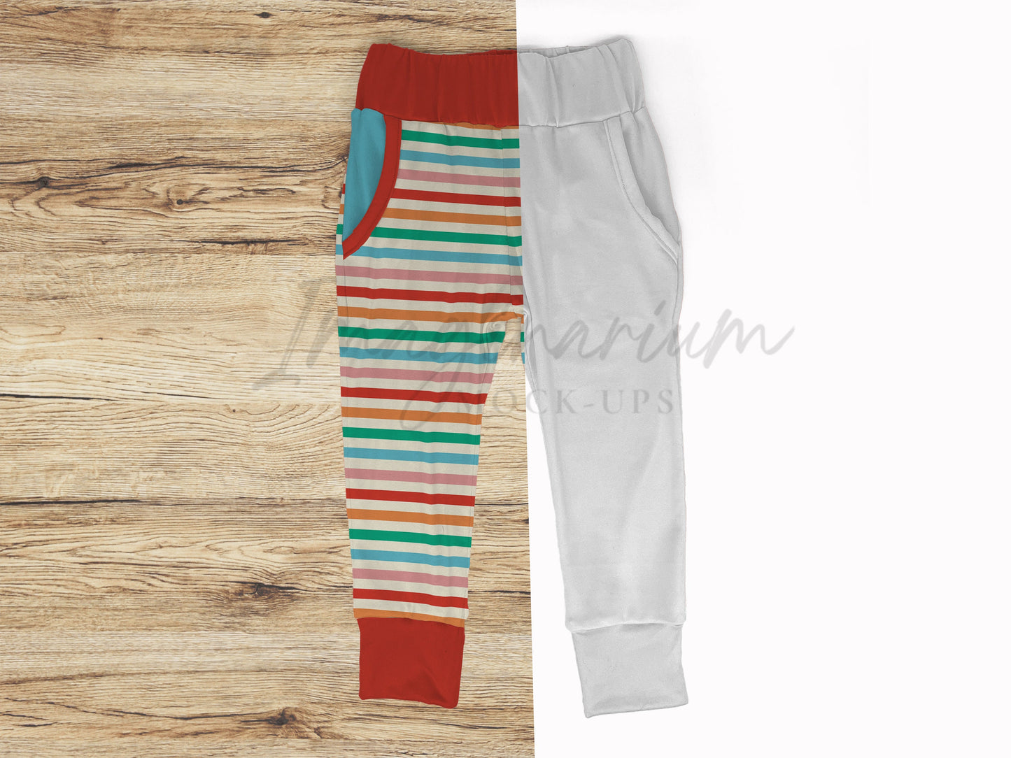 Slim Fit Jogger Pants Mock Up, Realistic Mockup for Photoshop and Procreate