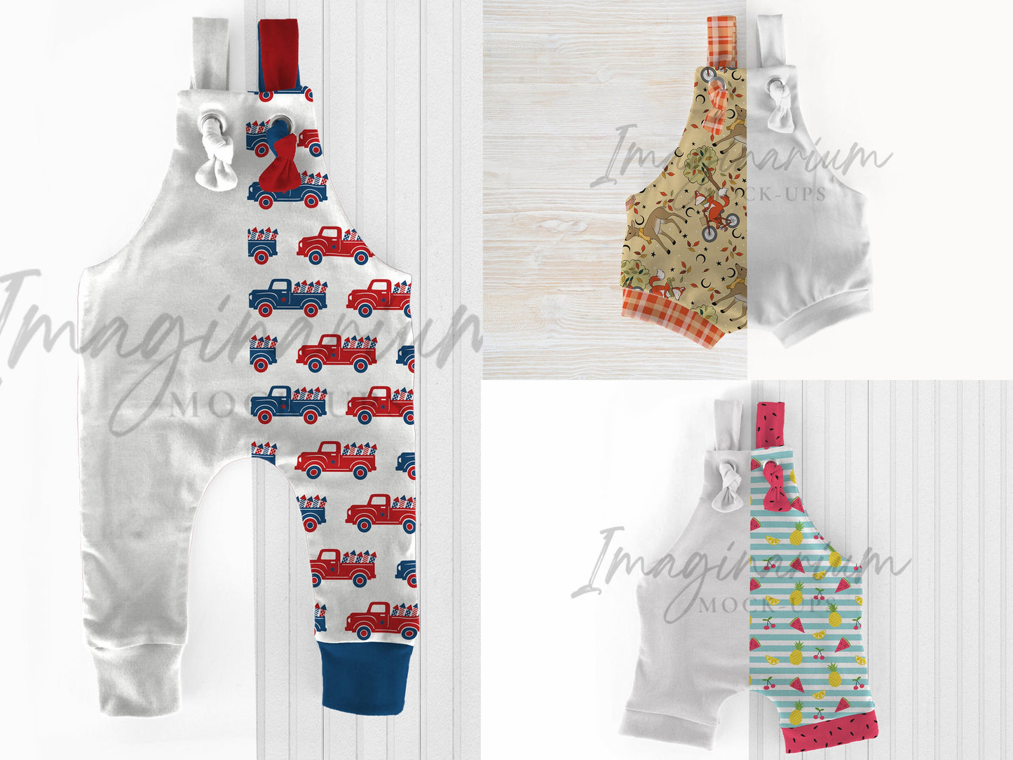 BUNDLE Cotton Lycra Knotted Overalls Mock Ups, Realistic Clothing Mockup for Photoshop and Procreate