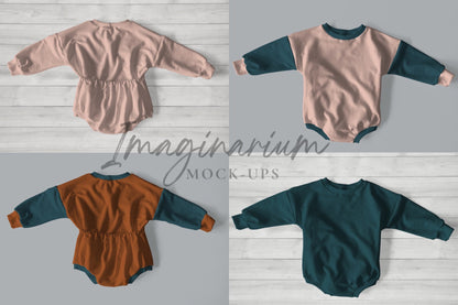 Sweater Romper With Envelope Back Mock Up, Realistic Clothing Mockup for Photoshop and Procreate