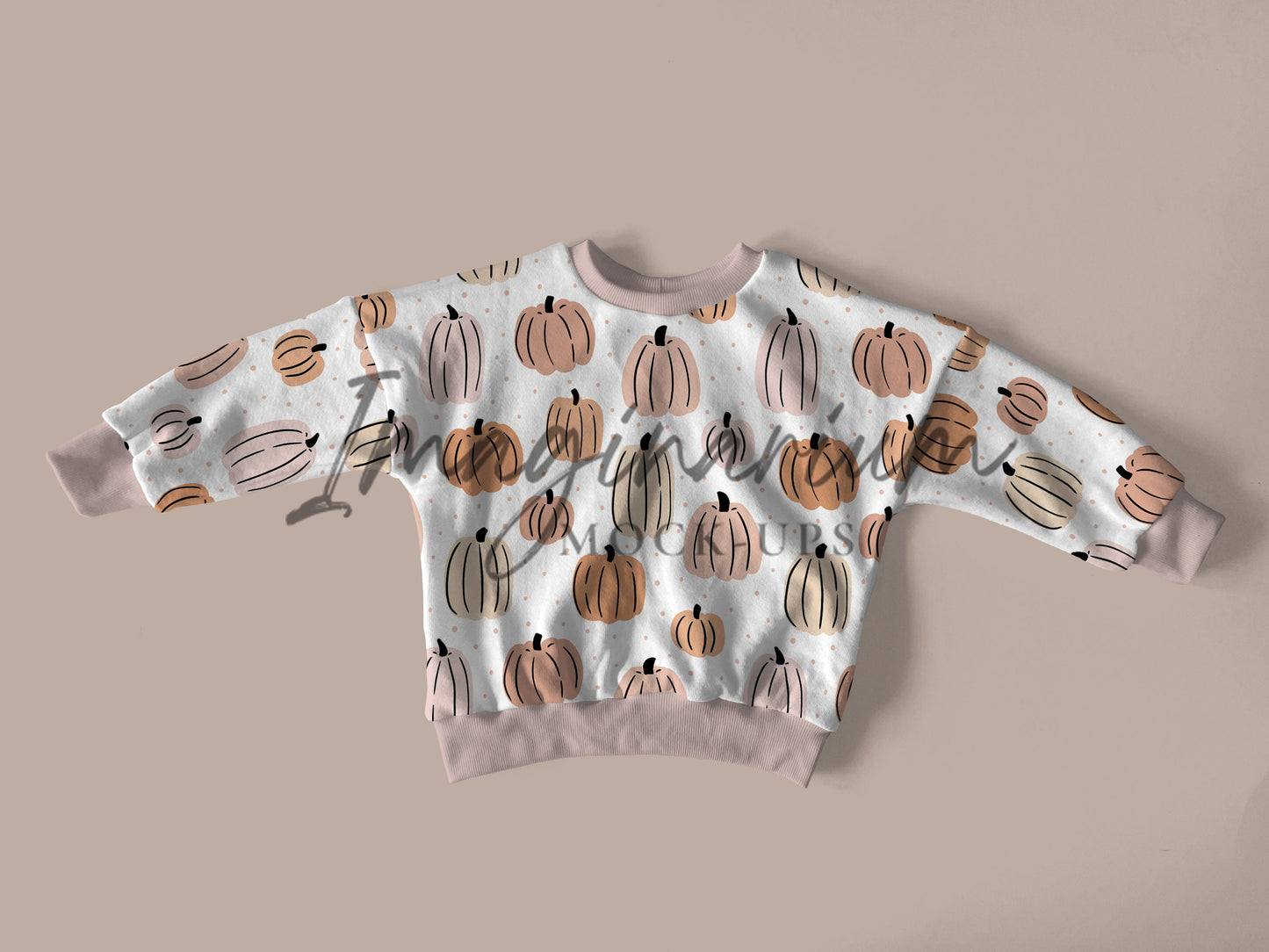 Oversized Sweater Thick and Normal Neckband Mock Up, Realistic Clothing Mockup for Photoshop and Procreate