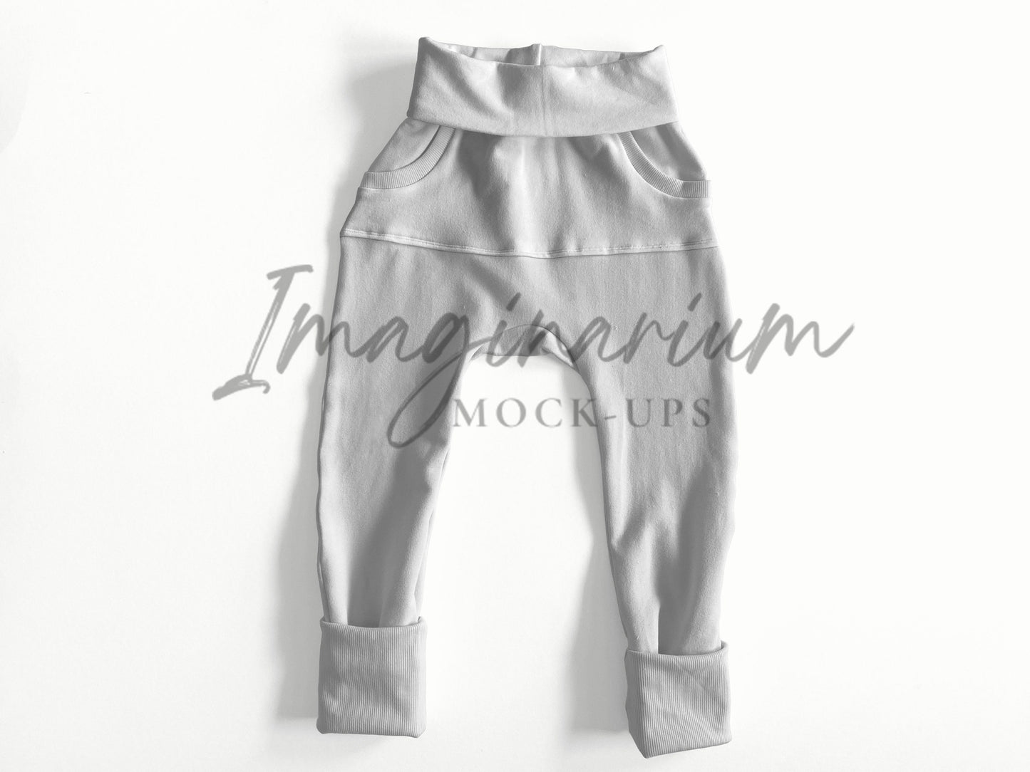 Grow With Me Bunny Bottoms Joggers Mock Up, Realistic Clothing Mockup for Photoshop and Procreate